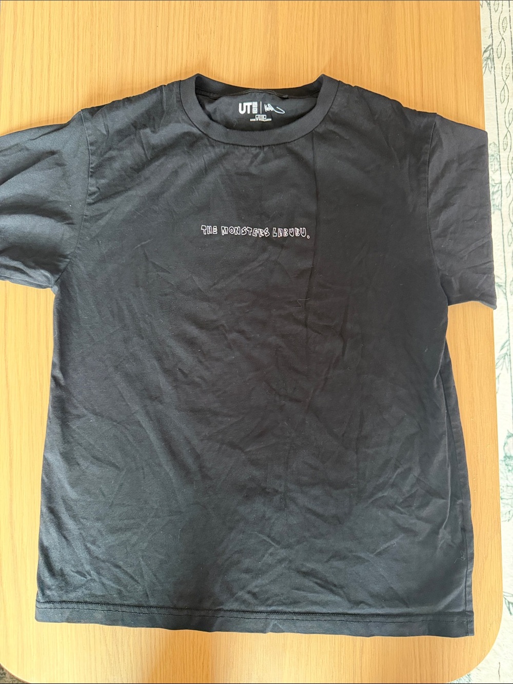 Black Crew Neck Graphic T-Shirt - The Monsters Lineup kids 11-12